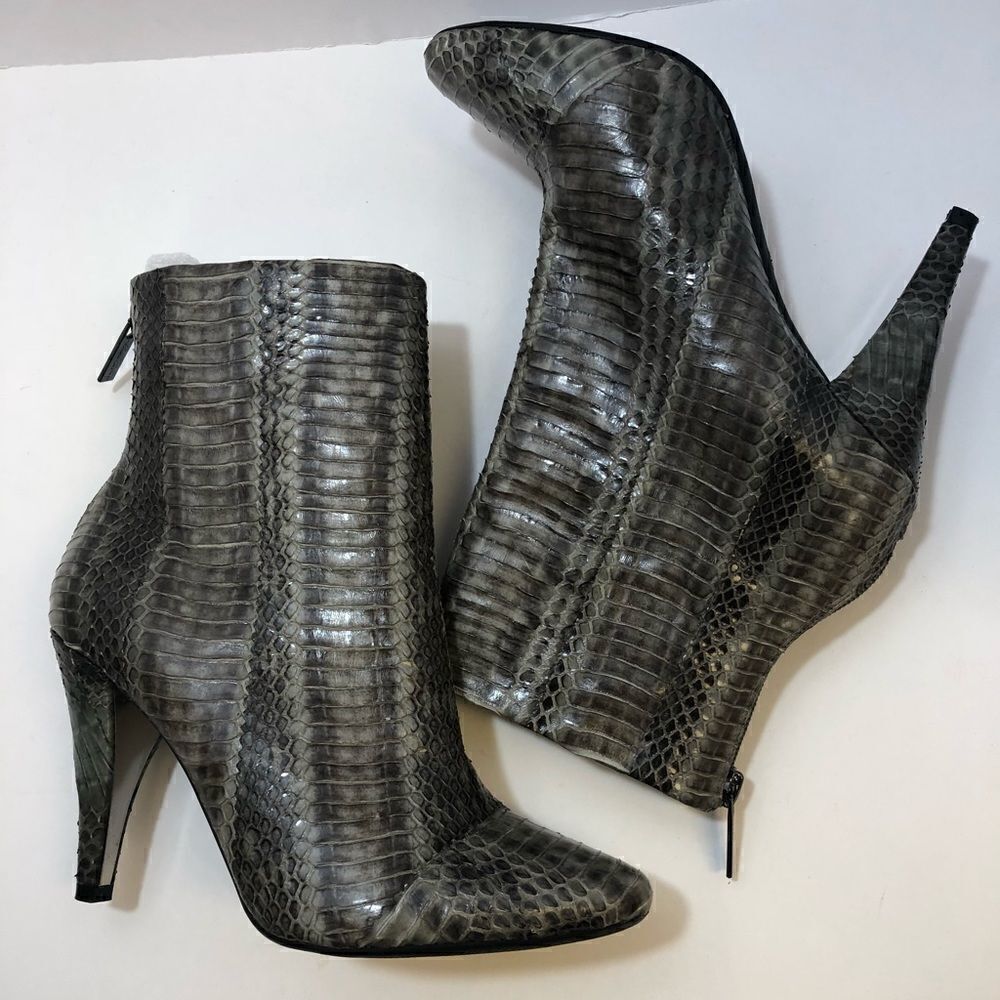 Kenneth Cole Snakeskin Leather Bootie 5